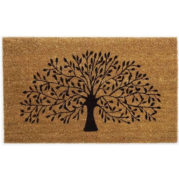 PVC Backed Coir Mats Tree Design