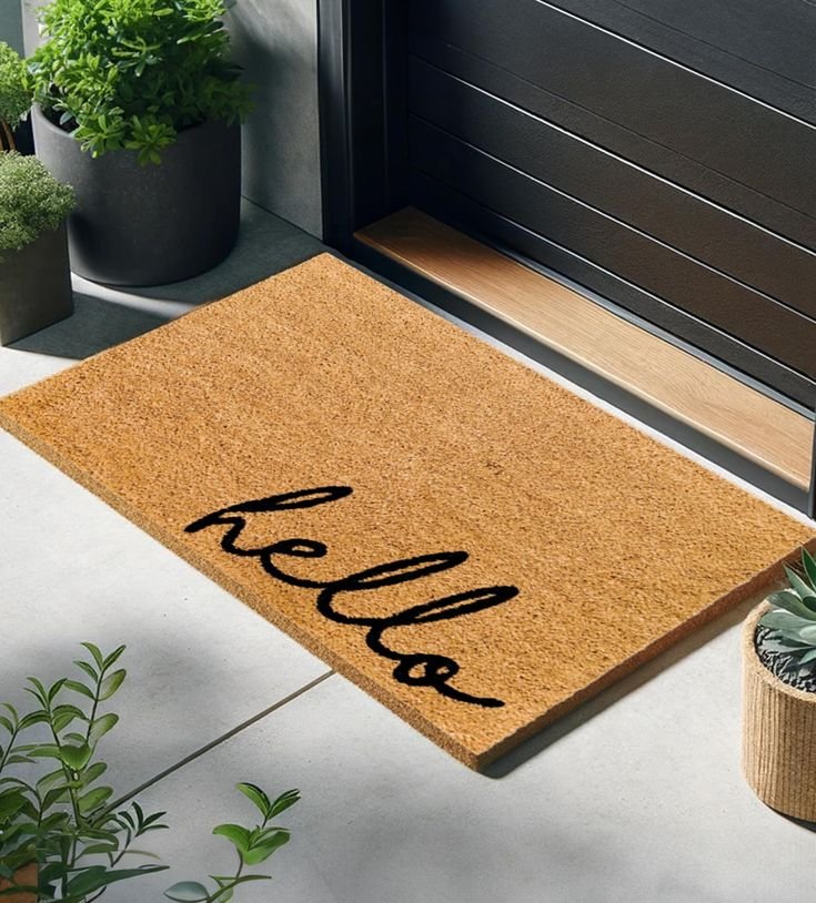 THEODORE MAGNUS Natural Coir Doormat with Non-Slip Backing