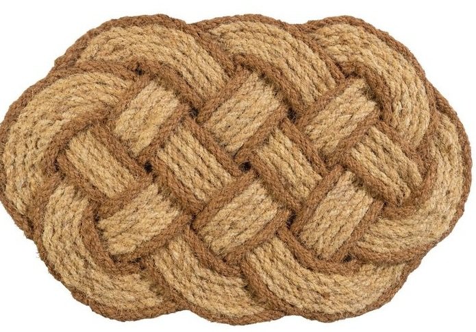 Entryways Braided Woven Coconut Fiber Doormat