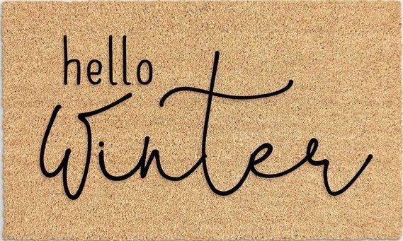 Hello Winter Doormat