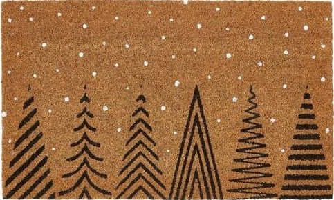 Pine Tree Silhouettes Coir Doormats